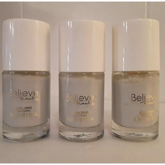 Believe Beauty Nail Polish, Shark Tooth , Lot of 3 No. 38, Gloss - Picture 1 of 3